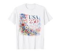 One Nation Under God - Faith Watercolor Women's American 250 Camiseta