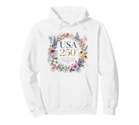 One Nation Under God - Faith Watercolor Women's American 250 Sudadera con Capucha