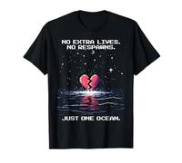 One Ocean Only | Pixel Art Diseño de conciencia sobre el océano Camiseta