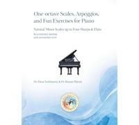 One-octave Scales, Arpeggios, and Fun Exercises for Piano: natural minor scales up to four sharps and flats