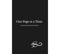 One Page at a Time: a minimalist journal for anxious thoughts