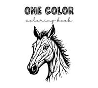 One Pen, One Color: Adult Coloring Book, Animal Coloring, Monochrome Coloring, Single Color, Stress Free, Black & White, One color, Scribble Book, ... Ink Tracing (Easy & Artistic Coloring Books)