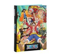 One Piece - Agenda escolar 2024-2025 oficial One Piece, agenda de 12 meses ideal para la escuela primaria o secundaria, cubierta acolchada y 320 páginas interiores impresas a color, 13 x 17,8 cm, azul