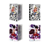 One-Piece Álbum Carta Colección Tarjetas Carpeta Tarjetas Álbum Transparente Libro de Tarjetas Coleccionables Funda con 30 Páginas, Capacidad para 240 Tarjetas