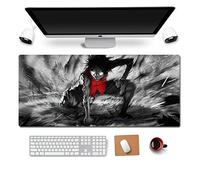 One Piece Alfombrilla de Ratón Anime Gaming Mouse Pad XXL 900x400x3 mm,Impermeable con 3mm Base de Goma Antideslizante,Special-Textured Superficie para Ordenador, PC y Laptop, L