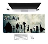 One Piece Alfombrilla Raton Anime Gaming Mouse Pad XXL 900x400x3 mm,Impermeable con 3mm Base de Goma Antideslizante,Special-Textured Superficie para Ordenador, PC y Laptop, D