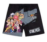 One Piece Bañador Niño 7-14 Años, Bermuda Niño con Bolsillos y Cintura Elástica con Cordón, Pantalón Corto Baño UPF 50+, Piscina Playa, Regalo Anime (11-12 Años, Multi One Piece)