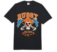 One Piece Buggy Collegic Skull Comfort Colors Adult Heavyweight T-Shirt