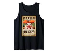 One Piece Buggy The Clown Pirate Wanted Poster Camiseta sin Mangas