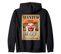 One Piece Buggy The Clown Pirate Wanted Poster Sudadera con Capucha