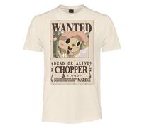 One Piece - Chopper Wanted Poster - Camiseta Hombre Mujer y Niño - Camiseta Oficial Anime de Algodón - Recompensa 1.000 de Berry, Camiseta Idea Regalo Fan, beige, L