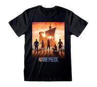 One Piece Camiseta Key Art Negra Anime, Fan Merch, Película, Serie TV
