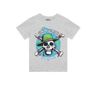 One Piece Camiseta Niño, Camiseta De Anime, Ropa De Niños para El Verano, Camisetas Niño Manga Corta De Algodón, Gris 11-12 Años