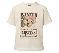 One Piece Camiseta niño y niño Chopper Wanted Poster - Camiseta oficial Anime de algodón - Recompensa de 1.000 millones Berry - Camiseta idea regalo niños, beige, 5 años