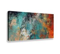 One Piece Canvas Prints Abstract Cloud Rustic Painting Blue Canvas Wall Art Home Decor Gallery Wrapped for Farmhouse Decoration 70x120cm Marco interior