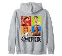 One Piece Character Squares Map Sudadera con Capucha