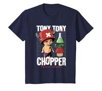 One Piece Chopper Schematic Camiseta, Niños, Azul Marino, 12 años