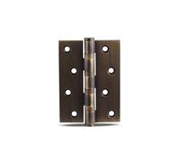 One Piece-Dooroom Brass Thick Bearing Hinges 4"x3"x3mm 5"x3"x3mm Black Gold with Screws 1Pcs(AB,5 Inch)