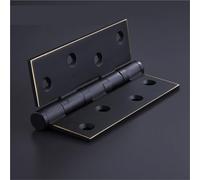 One Piece-Dooroom Brass Thick Bearing Hinges 4"x3"x3mm 5"x3"x3mm Black Gold with Screws 1Pcs(PVD,5 Inch)
