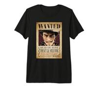 One Piece Dracule Mihawk Pirate Wanted Poster Camiseta Premium
