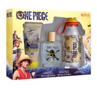 One Piece Estuche con EDT 100 ml, Gel de Ducha 150 ml y Botella de agua