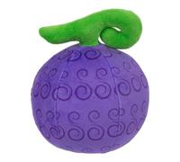 One Piece Fruta de goma de mascar de felpa individual, 8in / 20 cm, suave y acogedora, perfecta para acurrucarse, exhibir o coleccionar, 6 para coleccionar