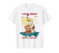 One Piece Going Merry Vintage Poster Camiseta