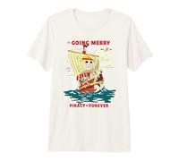 One Piece Going Merry Vintage Poster Camiseta Premium