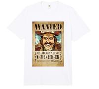 One Piece Gold Roger Pirate Wanted Poster Comfort Colors Adult Heavyweight T-Shirt