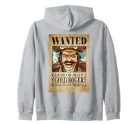 One Piece Gold Roger Pirate Wanted Poster Sudadera con Capucha