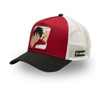 One Piece Gorra Trucker Luffy ajustable con Snapback para hombre y mujer, Rojo/Negro/Blanco, Talla única