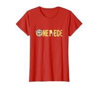 One Piece Gráfica Calavera Sanji Anime Camiseta, Mujer, Rojo, 3XL