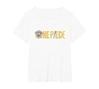One Piece Gráfica Calavera Sanji Anime Camiseta, Mujer Tallas Grandes, Blanco, 6XL Grande