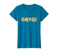 One Piece Gráfica Calavera Sanji Anime Camiseta, Mujer, Zafiro, L