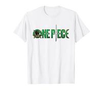 One Piece Gráfica Calavera Zoro Anime Camiseta, Hombre, Blanco, XXL