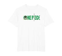 One Piece Gráfica Calavera Zoro Anime Camiseta, Hombre Tallas Grandes, Blanco, 3X Alto