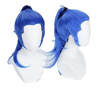 One Piece Impel Down Arc Buggy Cosplay Wig Blue Styled Synthetic Hair + Wig Cap