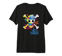 One Piece Jolly Roger Graffiti Camiseta Premium