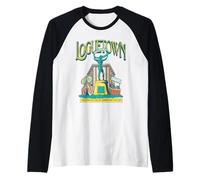 One Piece Loguetown Market Camiseta Manga Raglan