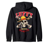 One Piece Luffy Collegic Skull Sudadera con Capucha