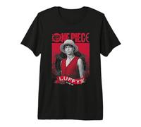 One Piece Luffy Etched Portrait Camiseta Premium