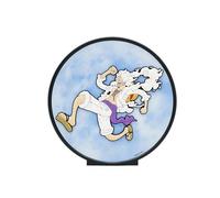 TEKNOFUN- One Piece-Luffy Gear 5 Decoración Iluminada-20 cm-USB-C, Color Negro-Blanco-Morado (811951)