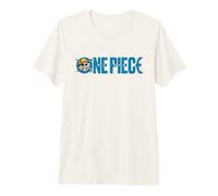 One Piece Luffy Jolly Roger Blue Logo Camiseta Premium