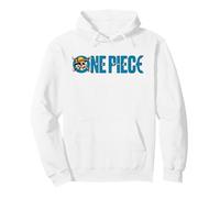 One Piece Luffy Jolly Roger Blue Logo Sudadera con Capucha