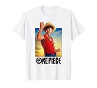 One Piece Luffy Straw Hat Poster Camiseta