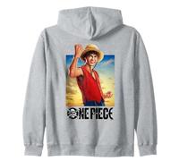 One Piece Luffy Straw Hat Poster Sudadera con Capucha