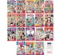 One Piece Manga Series 91 - 108 (18 books): by Eiichiro Oda & Juliet Music Bookmarks