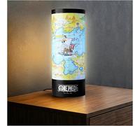 One Piece Mapa Cilíndrica Lámpara LED, Luz Nocturna LED con 3 Niveles de Brillo, Alimentación USB-C o Pilas, Lámpara de Mesita de Noche, Decoración Habitación Manga, Regalos Anime (Multi Map)