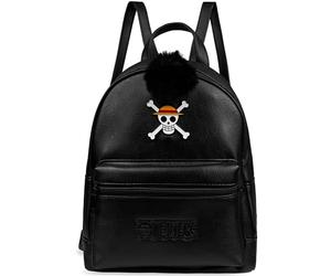 One Piece Mochila Mujer y Adolescente, PU Cuero de Imitación Moda Mochilas Viaje, Bolso Niña Chica, Anime Regalos para Ella