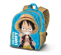 One Piece Monkey-Mochila Basic, Azul, 31 x 39 cm, Capacidad 18,2 L
